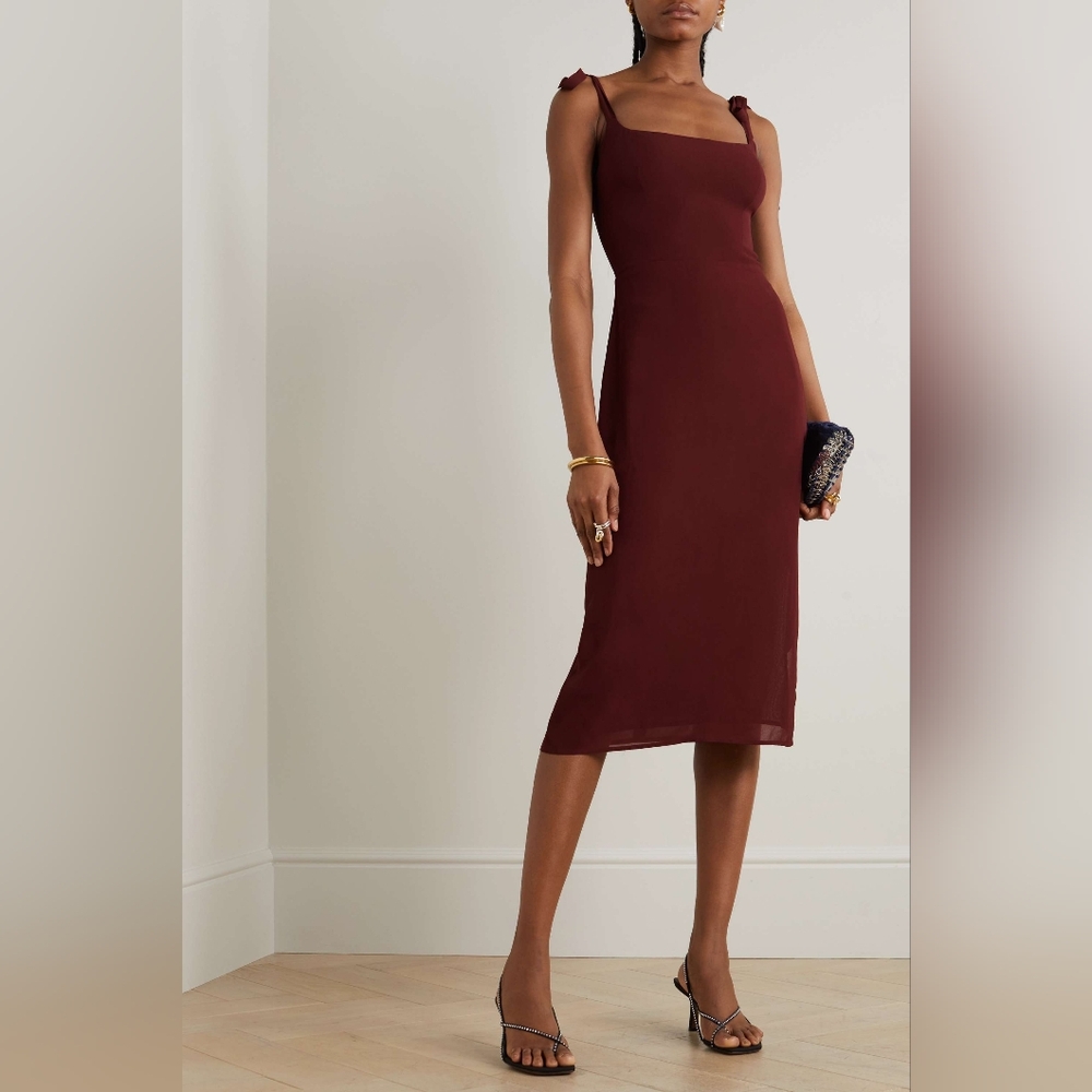 REFORMATION Besse Dress in Plum 6